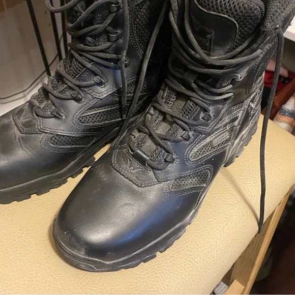 Men's thorogood Black Leather boots - Picture 3 of 4